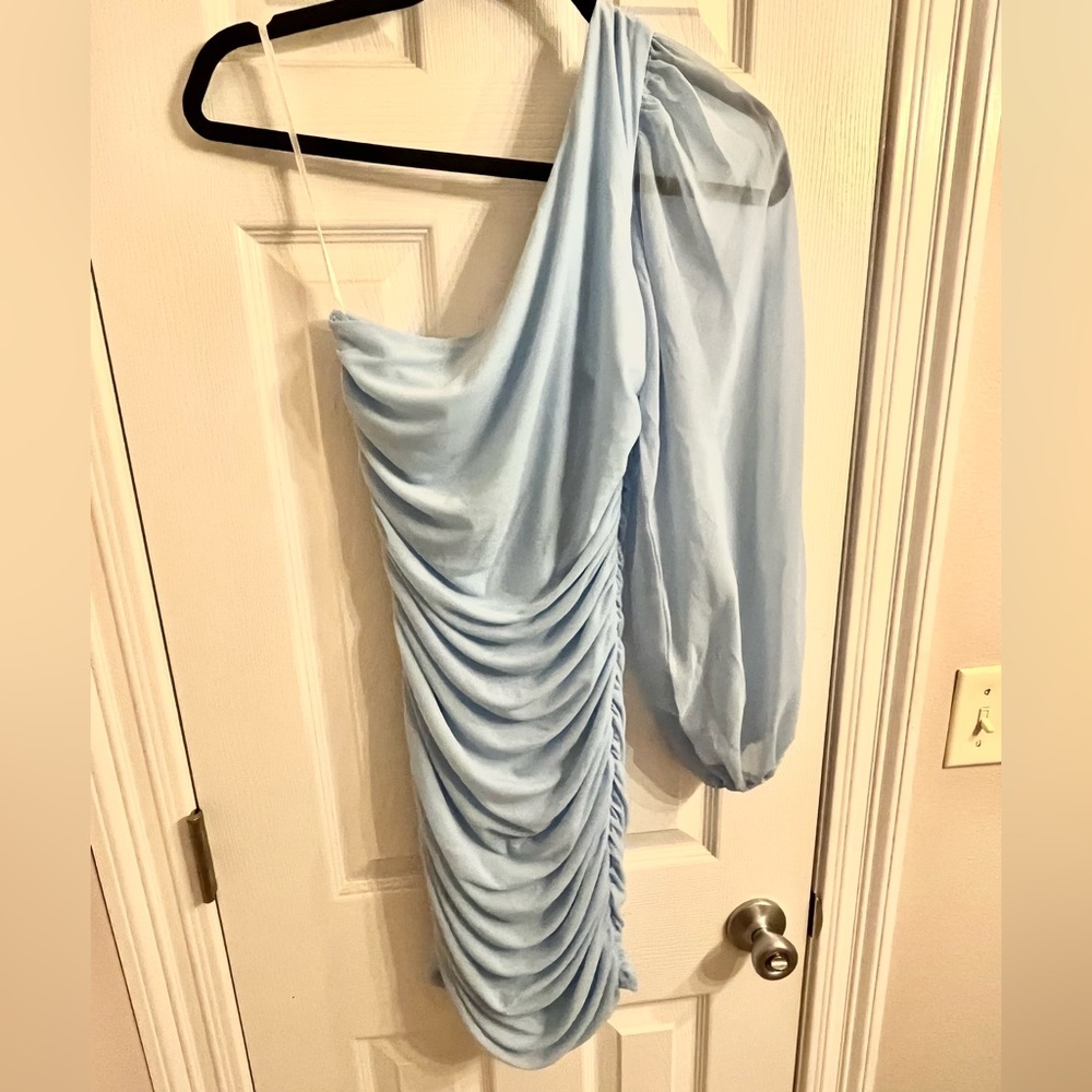 Baby Blue arm sleeve Homecoming dress!! Never worn!